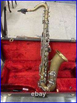 Vintage Very Rare Dileo Tenor Saxophone with Extras Hard Carrying Case Refurbished