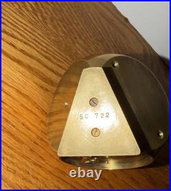 Vintage Very Rare Elgin DICE 8 Day Desk Alarm Clock Swiss 7 Jewels Solid Brass
