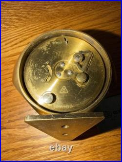 Vintage Very Rare Elgin DICE 8 Day Desk Alarm Clock Swiss 7 Jewels Solid Brass