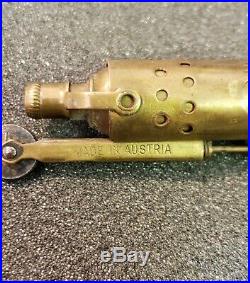 Vintage Very Rare Imco FOHN Brass Service Trench Lighter Made Austria Pat 89538