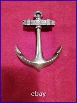 Vintage Very Rare James Avery Brass Anchor Belt Buckle Retired Design