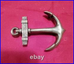 Vintage Very Rare James Avery Brass Anchor Belt Buckle Retired Design