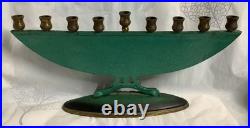 Vintage Very Rare to Find Solid Brass Lion Menorah Chanukkah 26c