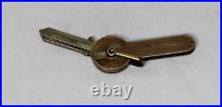 Vintage Very Rare unused Brass Key & Brass Cover all in one (tiffany & co style)