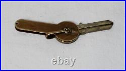 Vintage Very Rare unused Brass Key & Brass Cover all in one (tiffany & co style)