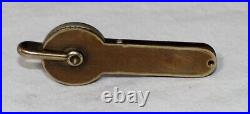 Vintage Very Rare unused Brass Key & Brass Cover all in one (tiffany & co style)