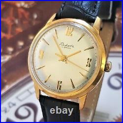 Vintage Watch USSR RAKETA 2609 Baltic Very Rare Soviet Wristwatch Gold Plated