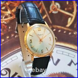 Vintage Watch USSR RAKETA 2609 Baltic Very Rare Soviet Wristwatch Gold Plated