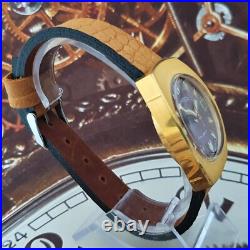 Vintage Watch Vostok 2414 Red Dial Very Rare Wristwatch USSR Wostok Gold Plated