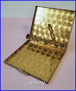 Vintage Zardozi Embellished Brass Cigarette Case with Internal Clip -Very Rare
