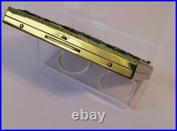 Vintage Zardozi Embellished Brass Cigarette Case with Internal Clip -Very Rare