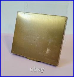 Vintage Zardozi Embellished Brass Cigarette Case with Internal Clip -Very Rare