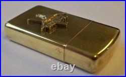 Vintage Zippo 1992 Marlboro Longhorn Star Brass Lighter NEW! VERY RARE