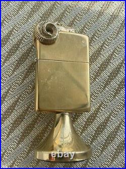 Vintage Zippo Brass table lighter sculpture very rare