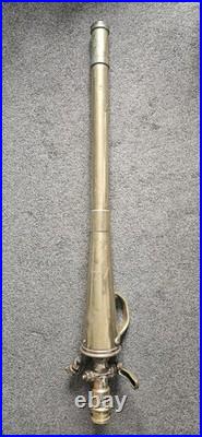 Vintage pyrene solid brass foam making firefighting hose branch pipe very rare