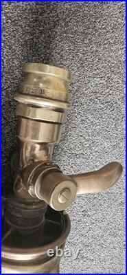 Vintage pyrene solid brass foam making firefighting hose branch pipe very rare