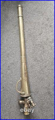 Vintage pyrene solid brass foam making firefighting hose branch pipe very rare