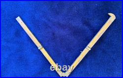 Vintage wood brass Very Rare Stanley No. 3 Folding 12 Ruler