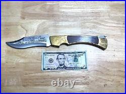 Vintge AITOR Inox Brass LUCHADERA 14 Tail Lockback Folder- Very Rare