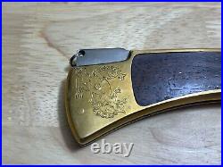 Vintge AITOR Inox Brass LUCHADERA 14 Tail Lockback Folder- Very Rare