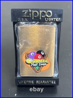 Vtg 1997 Camel Pool League Solid Brass Zippo Lighter Very Rare Only 60 Made