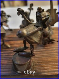 Vtg Magda Andrzej Nowakowscy Copper Sculpture 17-man Band. VERY RARE