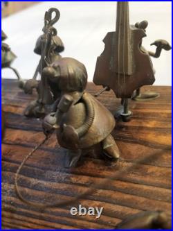 Vtg Magda Andrzej Nowakowscy Copper Sculpture 17-man Band. VERY RARE