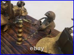 Vtg Magda Andrzej Nowakowscy Copper Sculpture 17-man Band. VERY RARE