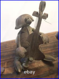 Vtg Magda Andrzej Nowakowscy Copper Sculpture 17-man Band. VERY RARE