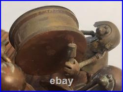 Vtg Magda Andrzej Nowakowscy Copper Sculpture 17-man Band. VERY RARE