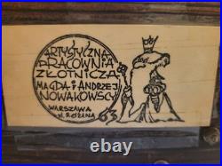 Vtg Magda Andrzej Nowakowscy Copper Sculpture 17-man Band. VERY RARE