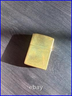Vtg Very Rare 1932- 1985 Merit Cigarette Logo Solid Brass ZIPPO Torch Lighter