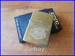 Vtg Very Rare 1932-1990 Brass Zippo Commemorative Edition Harley Davidson Eagle