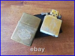 Vtg Very Rare 1932-1990 Brass Zippo Commemorative Edition Harley Davidson Eagle