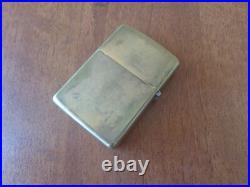 Vtg Very Rare 1994 Solid Brass Zippo Lighter Engraved Uncle Sam & Zippo Flame