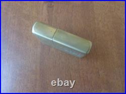 Vtg Very Rare 1994 Solid Brass Zippo Lighter Engraved Uncle Sam & Zippo Flame