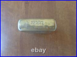 Vtg Very Rare 1994 Solid Brass Zippo Lighter Engraved Uncle Sam & Zippo Flame