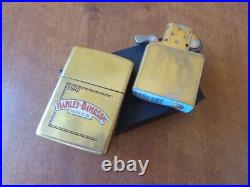 Vtg Very Rare 1994 Solid Brass Zippo Lighter Harley Davidson Motor Co. Inc. 1982