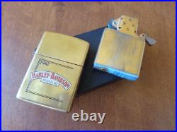 Vtg Very Rare 1994 Solid Brass Zippo Lighter Harley Davidson Motor Co. Inc. 1982