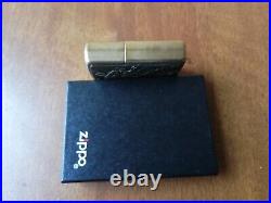 Vtg Very Rare 1995 Brass Zippo Barrett Smythe Embossed Emblem King Cobra Snake