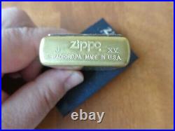 Vtg Very Rare 1999 Zippo Brass Lighter Barrett Smythe Emblem Smiling Sun Face