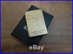 Vtg Very Rare 2004 Limited Edition Brass Zippo Lucky Strike 0503/1916 Lighter