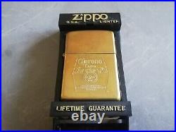 Vtg Very Rare Solid Brass 1996 Zippo Lighter Advertising Logo Corona Extra Beer