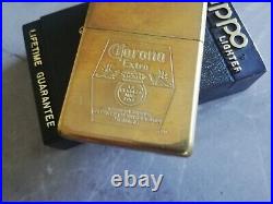 Vtg Very Rare Solid Brass 1996 Zippo Lighter Advertising Logo Corona Extra Beer