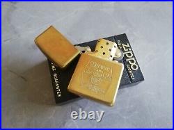 Vtg Very Rare Solid Brass 1996 Zippo Lighter Advertising Logo Corona Extra Beer