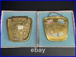 Vtg Wall Hanging Brass Deco Plate Made in Western Germany Very Rare