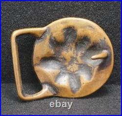 WA05155 VERY RARE EARLY 1970s TECH-ETHER NORTH STAR SOLID BRASS BUCKLE