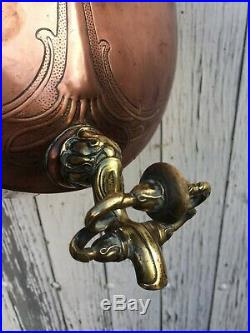WMF wonderful very rare Art Nouveau water fountain copper brass jugendstil