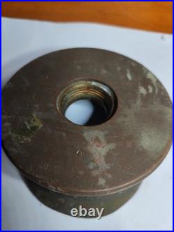 WW2? Brass Trench Art Officer's Cap With Rising Sun Badge VERY RARE