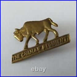 WW2 Chamar Regiment Brass cap badge Sikh burma kohima punjab regiment Very Rare